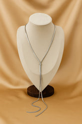 Silken Silver Chain Necklace